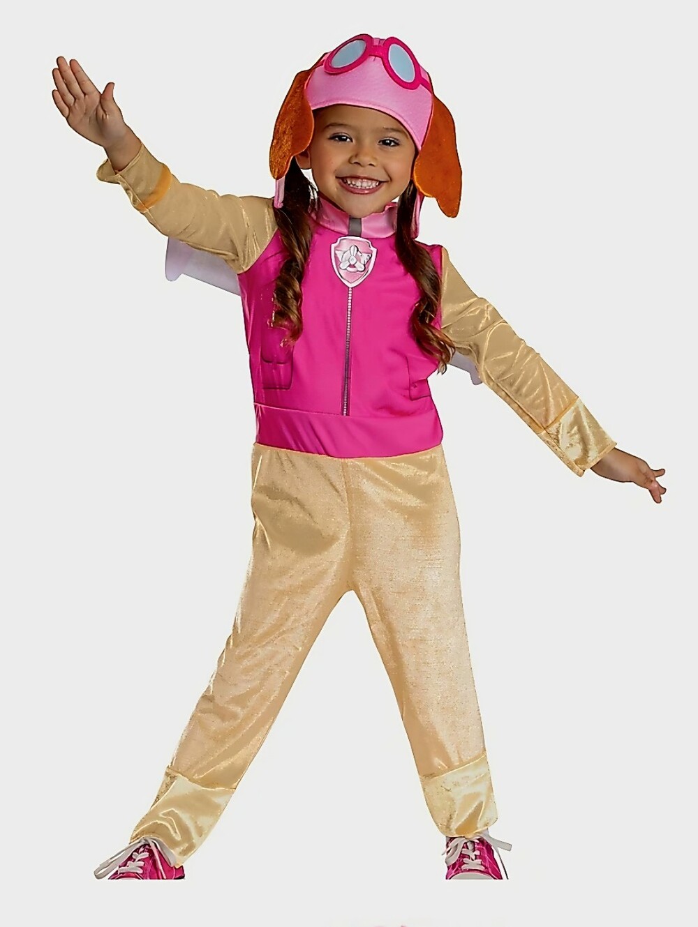 New toddler girl 3t/4t / 6 Paw Patrol Skye Halloween Costume Jumpsuit, headpiece